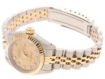 ROLEX　ロレックス　デイトジャスト　10Pダイヤ 69173G　レディース W番 ROLEX ロレックス デイトジャスト 69173G YG/SS ホリコン