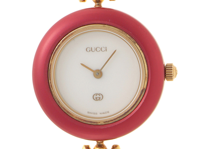 GUCCI グッチ 腕時計 チェンジベゼル チェーンタイプ ホワイト