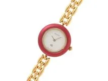 【美品】GUCCI チェンジべゼル ダイヤモンドカット GUCCI グッチ 腕時計 チェンジベゼル チェーンタイプ ホワイト