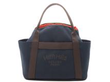 HERMES　エルメス　サック　ド　パンサージュ　ネイビー　フー　SV　キャンバス　レザー　U刻印（2022年頃製造）【431】2148103833632