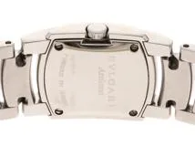 BVLGARI ブルガリ アショーマ ダイヤベゼル AA26S  SS ステンレススチール ブラック文字盤 クォーツ 【460】2148103833649