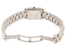 Chopard 　ショパール　ハッピースポーツ　スクエアミニ　ムービング5PD　27/8893-23　SS　シルバー　ダイヤ　レディース　クォーツ2148103833694【432】