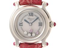 Chopard　ショパール　ハッピースポーツ　ムービング3PD/2PPS　27/8245-21　クォーツ　レディース　腕時計（2148103833854）【200】C