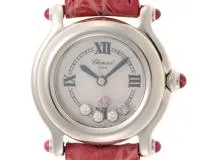 Chopard　ショパール　ハッピースポーツ　ムービング3PD/2PPS　27/8245-21　クォーツ　レディース　腕時計（2148103833854）【200】C