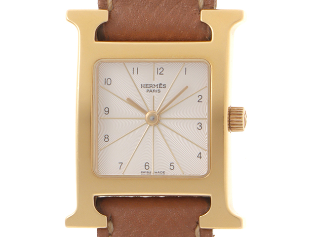 HERMES エルメス HH1.210 Hウォッチ クォーツ レディース 良品