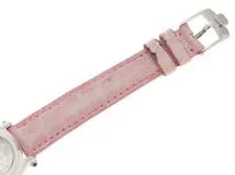 Chopard ショパール ハッピースポーツ ムービング 27/8245-23 SS ステンレススチール レザーベルト シェル 3Pダイヤモンド 1Pハートピンクサファイヤ クォーツ 【460】2148103833892
