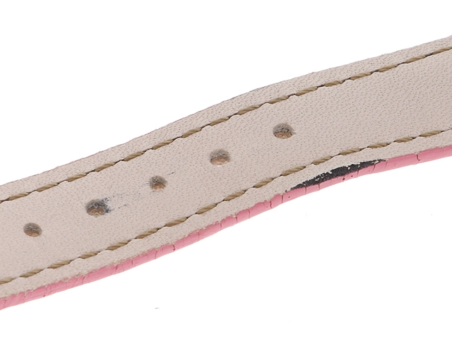 Chopard ショパール ハッピースポーツ ムービング 27/8245-23 SS ステンレススチール レザーベルト シェル 3Pダイヤモンド 1Pハートピンクサファイヤ クォーツ 【460】2148103833892