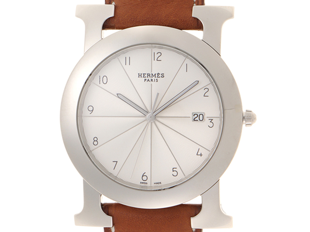 HERMES エルメス 腕時計 Hウォッチ ロンド デイト HR1.710