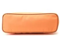 HERMES　エルメス　小物　ポーチ　ボリードポーチＭＭ　ライトオレンジ/ＳＶ　キャンバス　2148103833939【432】