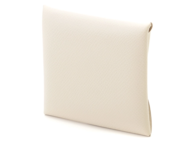 HERMES　エルメス　バスティア　ホワイト　ＳＶ　シルバー金具　【432】　2148103834011