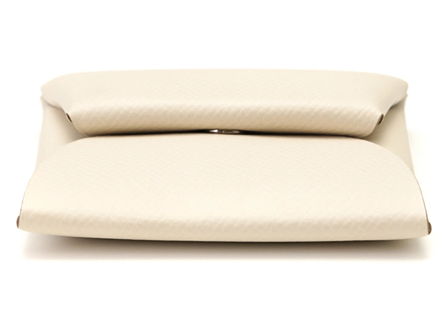 HERMES　エルメス　バスティア　ホワイト　ＳＶ　シルバー金具　【432】　2148103834011