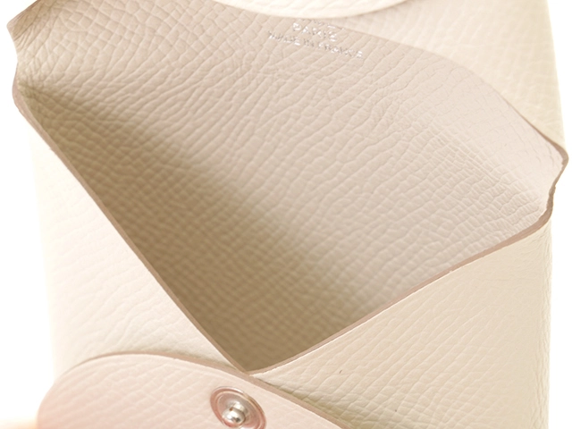 HERMES　エルメス　バスティア　ホワイト　ＳＶ　シルバー金具　【432】　2148103834011