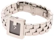 GUCCI グッチ 3600L ステンレス ブラック文字盤 女性用クオーツ時計