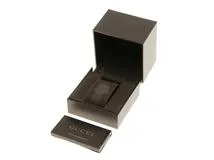 GUCCI　グッチ　5500L　ブラック文字盤　11Pダイヤモンド　ステンレス　女性用クオーツ時計【473】