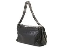 CHANEL　シャネル　３レンチェーン　ワンショルダー　ブラック／ＳＶ　ラムスキン【４３１】2148103836282