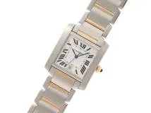 CARTIER　カルティエ　タンク　フランセーズ　LM　自動巻き　W51005Q4　ステンレス・イエローゴールド　ホワイト文字盤　【432】