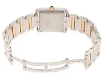 CARTIER　カルティエ　タンク　フランセーズ　LM　自動巻き　W51005Q4　ステンレス・イエローゴールド　ホワイト文字盤　【432】