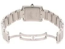 Cartier カルティエ メンズ オートマチック タンクフランセーズLM W51002Q3 ホワイト文字盤 SS【472】HK