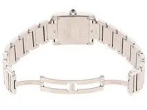 CARTIER　カルティエ　タンクフランセーズMM　クォーツ　男女兼用　SS　シルバー　W51011Q3　【432】　【2148103837180】