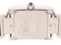 CARTIER　カルティエ　タンクフランセーズMM　クォーツ　男女兼用　SS　シルバー　W51011Q3　【432】　【2148103837180】