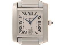 Cartier　カルティエ　タンク フランセーズ LM　W51002Q3　ステンレス　SS　シルバー　男女兼用 ユニセックス　自動巻き【432】2148103837227