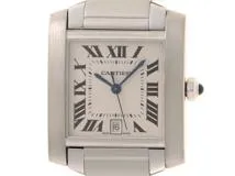 Cartier　カルティエ　タンク フランセーズ LM　W51002Q3　ステンレス　SS　シルバー　男女兼用 ユニセックス　自動巻き【432】2148103837227