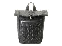 LOUIS VUITTON ルイヴィトン ロールトップ・バックパック モノグラム/デボスレザー ノワール M21359【472】YK