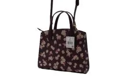 kate spade ケイトスペード フロステッドフローラル ティンセル サッチェル ショルダーバッグ 2wayバッグ K9339  ディープベリー PVC 【460】2148103839580