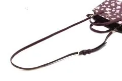 kate spade ケイトスペード フロステッドフローラル ティンセル サッチェル ショルダーバッグ 2wayバッグ K9339  ディープベリー PVC 【460】2148103839580