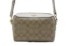 コーチ シグネチャー PVC レザー シルバー金具 ロゴ ショルダーバッグ COACH - 【未使用に近い】◇コーチ◇ シグネチャー / PVCレザー