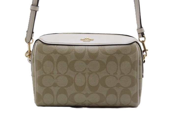 COACH コーチ シグネチャー ショルダーバッグ F77879 ベージュ