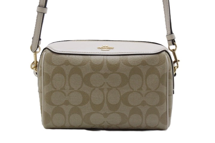 COACH コーチ シグネチャー ショルダーバッグ F77879 ベージュ