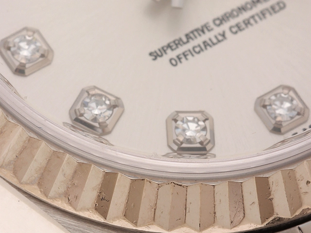 Y番　ROLEX　ロレックス　デイトジャスト26　79174G　WG/SS　10PD　自動巻き　レディース　腕時計　C