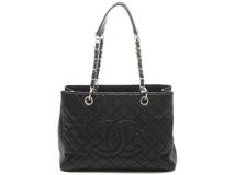 CHANEL　シャネル　GSTトート　ブラック／ＳＶ　キャビア　A50995　2148103843259【432】