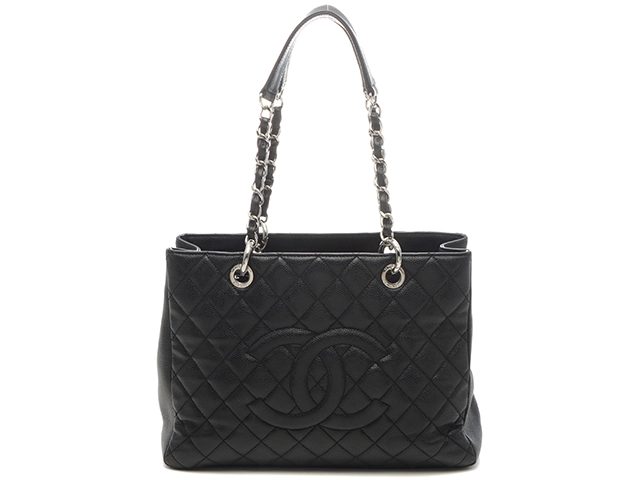 CHANEL　シャネル　GSTトート　ブラック／ＳＶ　キャビア　A50995　2148103843259【432】