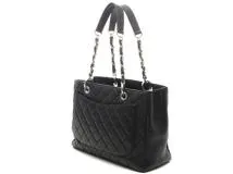CHANEL　シャネル　GSTトート　ブラック／ＳＶ　キャビア　A50995　2148103843259【432】