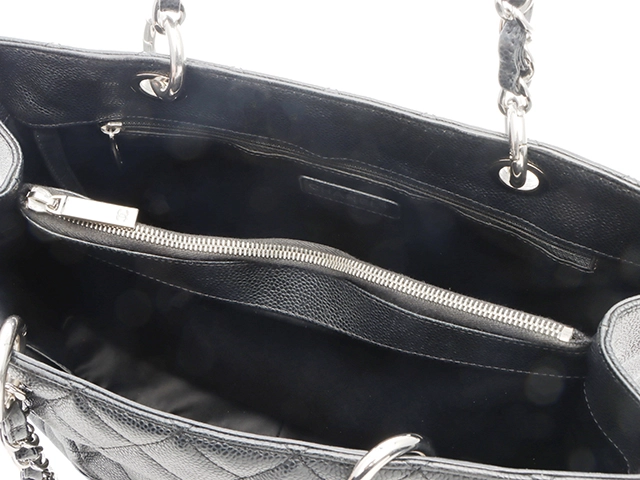 CHANEL　シャネル　GSTトート　ブラック／ＳＶ　キャビア　A50995　2148103843259【432】