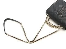 CHANEL　シャネル　バッグ　スタッズ　マトラッセ　チェーンショルダー　AS1514　ブラック/GP金具　レザー【431】2148103843570