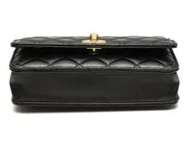 CHANEL シャネル マトラッセ チェーンウォレット ブラック