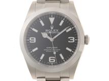 2019年12月国際保証書有　ROLEX　ロレックス　時計　エクスプローラーⅠ　39mm　214270　後期モデル　ブラック文字盤　クロマライト夜光　ステンレススチール 　自動巻き