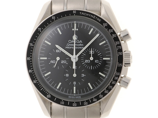 OMEGA 手巻き時計 ブラック OMEGA オメガ スピードマスター プロフェッショナル ブラック文字盤