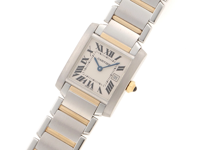 Cartier　カルティエ　W51012Q4　タンクフランセーズMM　YG/SS　クォーツ　レディース　腕時計　C