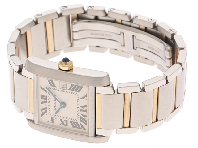 Cartier　カルティエ　W51012Q4　タンクフランセーズMM　YG/SS　クォーツ　レディース　腕時計　C