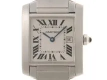 Cartier　カルティエ　タンクフランセーズMM　 W51011Q3　ステンレススチール　クォーツ　レディース　腕時計　C