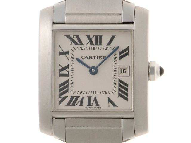 Cartier　カルティエ　タンクフランセーズMM　 W51011Q3　ステンレススチール　クォーツ　レディース　腕時計　C