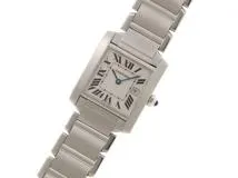 Cartier　カルティエ　タンクフランセーズMM　 W51011Q3　ステンレススチール　クォーツ　レディース　腕時計　C