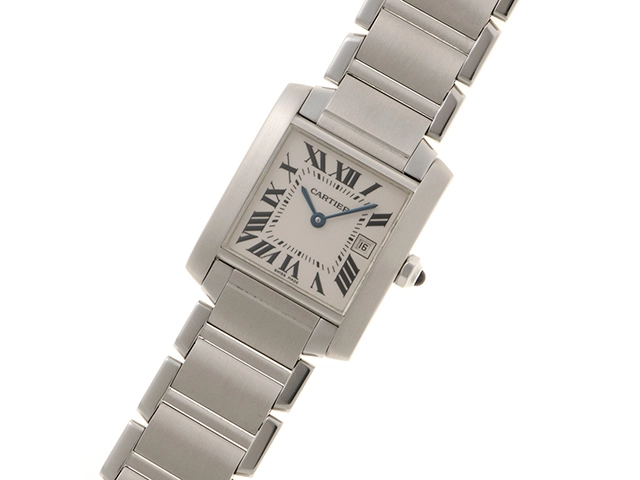 Cartier カルティエ タンクフランセーズMM W51011Q3 ステンレススチール クォーツ レディース 腕時計 C