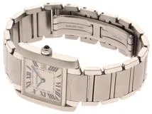 Cartier　カルティエ　タンクフランセーズMM　 W51011Q3　ステンレススチール　クォーツ　レディース　腕時計　C