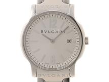 BVLGARI　ブルガリ　時計　ソロテンポ　ST35S　シルバー文字盤　ステンレススチール　クォーツ　メンズ