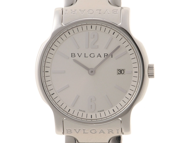 BVLGARI ブルガリ 時計 ソロテンポ ST35S シルバー文字盤